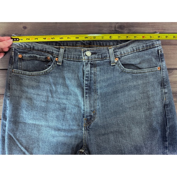Levi Strauss 505 Mens Jeans 36 x 33 Medium Wash Straight Leg Denim Pants‎ - Picture 3 of 9
